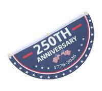 Sewroro Guirlande de fanions décoration 250e anniversaire États- 1776-2026, drapeau commémoratif 4 juillet, bannière patriotique pour écoles et fête nationale, polyester, œillets