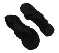 Sewroro Housse D'accoudoir en Tissu Extensible Noir 32x8 Cm, Lot de 2 Housses Amovibles et Lavables pour Chaise de Bureau et Gaming, Protection Anti-poussière et Anti-Transpiration,