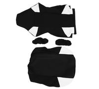 Sewroro Housse de Chaise de Joueur D'ordinateur Noire et Blanche, Tissu Mesh Extensible Respirant, Housse Lavable Protection Accoudoirs, Adaptée aux Chaises Gaming à Bras Courts, Usage