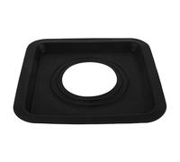 Sewroro Housse de Protection en Silicone Noire pour Cuisinière à Gaz, Couvre-brûleur Complet, Protège des Taches D’huile, pour Table de Cuisson à Gaz