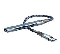Sewroro Hub USB Ports Adaptateur Multi Prise USB pour Ordinateur Portable Rapide Extension Compacte et Portable pour Clavier Souris Webcam et Plus