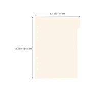 Sewroro Intercalaires pour Classeurs A5 en PP Beige 18 Onglets Perforés 6 Trous Séparateurs Thématiques pour Agenda et Cahier Accessoires Organisation Bureau et Études Lot 3 Sets