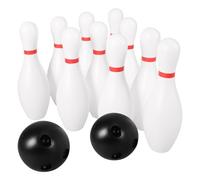 Sewroro Jeu de Bowling en Plastique pour Enfants, Mini Quilles Et Boules de Bowling, Jeu D'intérieur de 15 Cm, Jouet D'éveil pour Le Développement de La Motricité des Petits Garçons Et