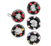 Sewroro Kit 5 Filets à Chignon Donuts Petit Taille, Filet à Cheveux de Danse Léger et Invisible pour Filles, Création Chignon Ballet, Accessoires Coiffure pour Spectacles et Entraînements