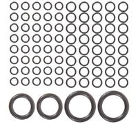 Sewroro Kit de 80 Joints Toriques en Caoutchouc O-Ring pour Nettoyeur Haute Pression, 1/4 et 3/8 M22 Raccords Rapides, Rondelles D’étanchéité Solide pour Pièces de Rechange, Usage