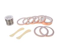 Sewroro Kit de Création Vitrail Soudure avec Rubans Cuivre Adhésifs Accessoires Indispensables pour DIY Mosaïque et Outils pour Atelier Artistique