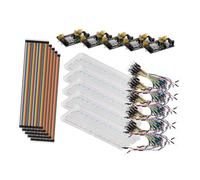 Sewroro Kit de Démarrage Breadboard Points avec Module Alimentation Fils Jumper Multicolores Broches pour Essais Électroniques DIY et Expérimentations Scolaires
