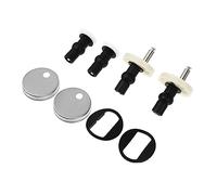 Sewroro Kit de Fixation Charnières pour Abattant Wc Acier Inoxydable et Caoutchouc Durable Vis et Écrous de Siège de Toilette à Montage Supérieur Remplacement Facile et Robuste