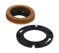 Sewroro Kit de Joint Étanchéité pour avec Anneau de Cire Bride Noire Visserie pour Installation Wc Étanchéité les Fuites Accessoire Salle de Bain
