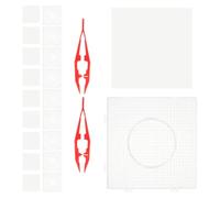 Sewroro Kit De Perles À Repasser Plaques Transparentes Outils Et Fournitures Pour Perles À Repasser Gabarits Moule À Carreaux En Plastique