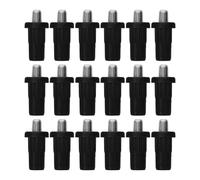 Sewroro Kit de Réparation 50 Goupilles à Ressort pour Armoire, Goupille Élastique en Plastique et Fer, Grosse Taille Noire, Réparation Obturateur et Amortisseur de Porte pour Meubles