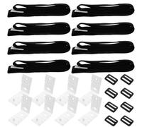 Sewroro Kit de Sangles de Fixation Robustes pour Couverture Solaire de Piscine Enterrée Accessoires pour Enrouleur de Piscine Maintien Sécurisé Le Vent et Débris