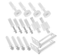 Sewroro Kit Quincaillerie Porte Métallique avec Pivots Inférieurs pour Portes Pliantes Installation Rapide pour Maisons et Bureaux