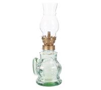 Sewroro Lampe à Pétrole Vintage en Verre Lampe à Huile Domestique pour Usage Intérieur Éclairage D’Appoint pour Camping et Urgence 1 Pièce Style Rétro Classique