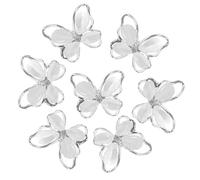 Sewroro Lot de 10 Breloques pour Ongles 3d de Nœud Creux Œil de Chat, Décorations Nail Art en Résine pour Manucure Professionnelle et Usage Maison