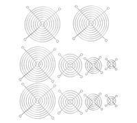 Sewroro Lot de 10 Grilles De Ventilation en Fer Galvanisé pour Boîtiers D'ordinateur, Silencieuses, Anti-poussière, Compatibles Tours Pc, Dimensions 4/6/8/12 Cm avec Vis De Fixation