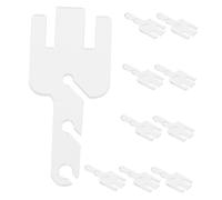 Sewroro Lot de 10 Tendeurs De Fil pour Machine À Tricoter Adaptateurs pour Machines À Tricoter Pièces De Rechange en Plastique Transparent