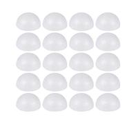 Sewroro Lot de 100 boules en mousse demi-sphérique en mousse blanche semi-circulaire en polystyrène pour bricolage, artisanat, décoration de Noël de mariage 5 cm
