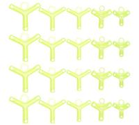 Sewroro Lot de 100 Capuchons Jaunes en Polypropylène pour Crochet de Sécurité de Pêche, Protection Anti-Rayures Solide et Facile à Transporter pour Hameçons Triples