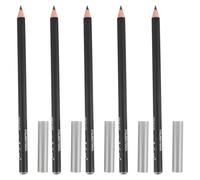 Sewroro Lot de 12 Stylos Yeux Noirs Eyeliners Féminins Résistants à la Transpiration Crayons à Sourcils Pratiques Bois Naturel pour Maquillage Précis et Usage Quotidien