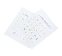 Sewroro Lot de 2 Affiches Murales Éducatives Alphabet Arabe Colorées pour Chambre D’Garçon et Filles Décorations Cognitives Préscolaire Affiches Apprentissage Tout-Petits Supports
