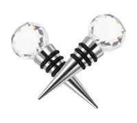 Sewroro Lot de 2 Bouchons d'Étanchéité Créatifs pour Bouteille de Vin Rouge en Matériau Solide Dimensions 3 MM Compatibles Bouteilles de Vin Cocktail et Bière pour Conservation et