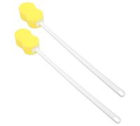 Sewroro Lot de 2 Brosses de Bain Exfoliantes à Long Manche 57X7X5 CM Éponges Douces pour Gommage Corporel et Dos Nettoyage pour Peau Sensible Accessoires Pratiques