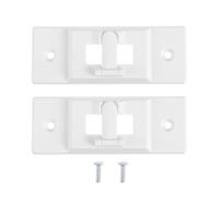 Sewroro Lot de 2 Caches de Sécurité pour Interrupteur à Bascule Blanc Plastique Léger et Imperméable avec 4 Vis Protection Garçon et Filles Anti-Contact Électrique Compatible Plaques