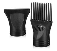 Sewroro Lot de 2 Embouts Universels pour Sèche-Cheveux en Plastique Résistant à Haute Température Diffuseur et Embout Peigne Long Accessoires pour Coiffure Adaptés Cheveux Lisses et