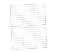 Sewroro Lot De 2 Étagères De Rangement Blanches En Fil Métallique 28x17 Cm Pour Congélateur Et Réfrigérateur, Organiseurs D’étagères Grillagées Résistantes, Séparateurs Optimisant L’espace Cuisine