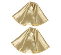 Sewroro Lot de 2 Housses en Tissu Jaune Bordure Surjetée pour Appareil de Moxibustion Vertical Protection Thermique Résistante à la Chaleur pour Brûleur à Moxa Diamètre 7-14 CM Longueur
