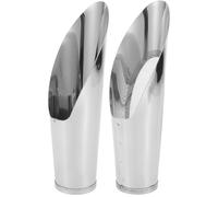 Sewroro Lot de 2 Pelles de Jardin en Acier Inoxydable Petite Taille Pelle à Terre Multifonction Tamis Intégrée Outil Léger pour Creuser et Repiquer Adapté pour Plantes D’Intérieur et