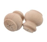 Sewroro Lot de 2 Pieds de Meubles en Bois Massif 8X8 CM Pieds de Remplacement pour Canapé Table Basse et Bibliothèque Finition Bois Poli Adaptés pour Projets de Bricolage et