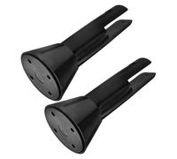 Sewroro Lot de 2 Pieds de Support Réglables en Plastique pour Cloisons de Toilettes Accessoires de Fixation Robustes pour Séparations Sanitaires en Salle de Bain