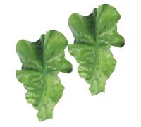 Sewroro Lot de 2 Pinces à Cheveux de Feuille de Laitue Vertes Accessoires pour Cheveux Kawaii Légères et Originales pour Femmes et Adolescentes Clips Décoratifs pour Coiffure et