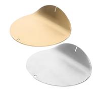 Sewroro Lot de 2 Repose-Cuillères en Acier Inoxydable Support Résistant à L’Usure Finition Naturelle et Dorée Petit Porte-Cuillère Ménager pour Accessoires la Cuisine et Usage