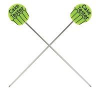 Sewroro Lot de 2 Sondes de Cuisson en Acier Inoxydable pour Testeur à Gâteau Bâtonnets de Test Réutilisables pour Cupcakes et Muffins Outil Cuisine pour Pâtisserie à Domicile