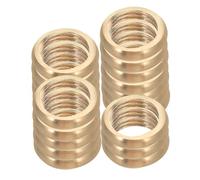 Sewroro Lot de 20 Écrous à Filetage Interne M10 en Laiton Massif Joint D'étanchéité à L'huile, Accessoires de Fixation pour Douilles de Lampe de Table et Luminaires, Pièces Détachées