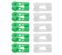 Sewroro Lot de 20 Pinces de Pliage en Polypropylène Réglables à 360° pour Branches de Plantes 10 Vertes et 10 Blanches pour Dressage et Soutien des Jeunes Branches en Jardinage