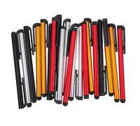 Sewroro Lot de 20 Stylets Capacitifs pour Écrans Tactiles Universels, Stylo Tablette en Alliage d'Aluminium Léger, Haute Réactivité, Multi-Usage pour Téléphones et Tablettes