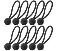 Sewroro Lot de 20 Tendeurs Élastiques à Boules 4 MM X 10 CM Cordes Élastiques Résistantes pour Fixation Bâches Tentes et Auvents en Camping Extérieur Accessoires Polyvalents pour