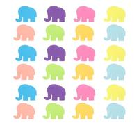 Sewroro Lot de 24 Blocs-Notes Adhésifs Éléphant en Papier 3 Sets de 8 Mini Blocs-Notes Scolaires Autocollants Colorés pour Bureau École et Organisation Quotidienne