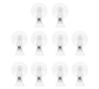 Sewroro Lot de 25 Clips à Ventouse Transparents en Plastique pour Affichage Publicitaire Supports pour Étiquettes de Prix Fixation sans Perçage sur Surfaces Lisses pour Supermarchés