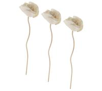 Sewroro Lot de 3 Bâtonnets Diffuseurs en Bois Naturel Fleurs Séchées Décoratives pour Diffuseur D’Aromathérapie sans Feu Maison Bureau et Mariage Accessoires Parfum D’Ambiance