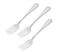 Sewroro Lot de 3 Petites Fourchettes à Dessert en Métal Inoxydable, Ensemble de Fourchettes à Gâteau pour Fruits et Amuse-gueules, Adaptées pour Repas, Fêtes et Service à Table