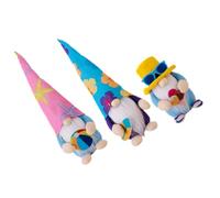 Sewroro Lot de 3 Poupées Gnomes Océanique D'été Surf, Balle de Plage et Glace, Décoration Côtière Colorée pour Maison et Bureau, Accessoires Festifs Thème Plage, Ornement Stable
