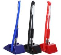 Sewroro Lot de 3 Stylos de Sécurité à Encre Gel Noir, Bleu et Rouge avec Support Stable pour Comptoir de Bureau, Stylo de Comptoir Sécurisé pour Réception D’hôtel et Banque, Écriture