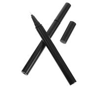 Sewroro Lot de 3 Tubes Vides D’eyeliner Liquide 1 Ml Embouts Pinceaux Assortis, Flacons Rechargeables Noirs Brillants, Applicateurs Précis pour Maquillage des Yeux, Usage Professionnel