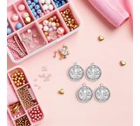 Sewroro Lot De 30 Pendentifs Médaille De Saint Benoît Style Vintage Médaille Religieuse Chrétienne Pendentif Catholique Oxydée