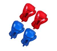 Sewroro Lot de 4 Ballons Gonflables de Moufles de Boxe Rouge et Bleu Décorations pour Fête d'Anniversaire Garçon Thème Boxe Ballons Décoratifs Résistants et Légers pour Soirées à Thème